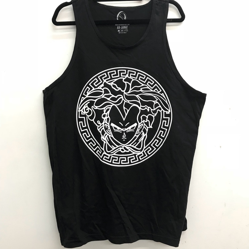 VEGETA VERSACE DBZ MENS TANK COACHELLA ANIME CON